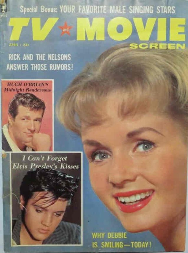 TV AND MOVIE SCREEN magazine side cover April 1959