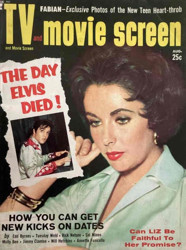 TV AND MOVIE SCREEN magazine side cover August 1959