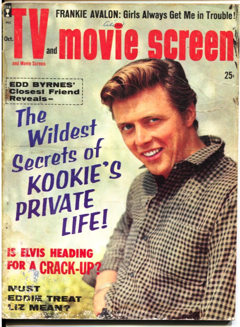 TV AND MOVIE SCREEN magazine side cover October 1959
