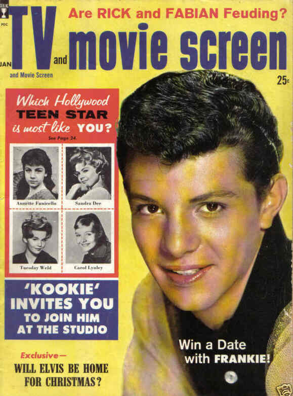 TV AND MOVIE SCREEN magazine side cover January 1960