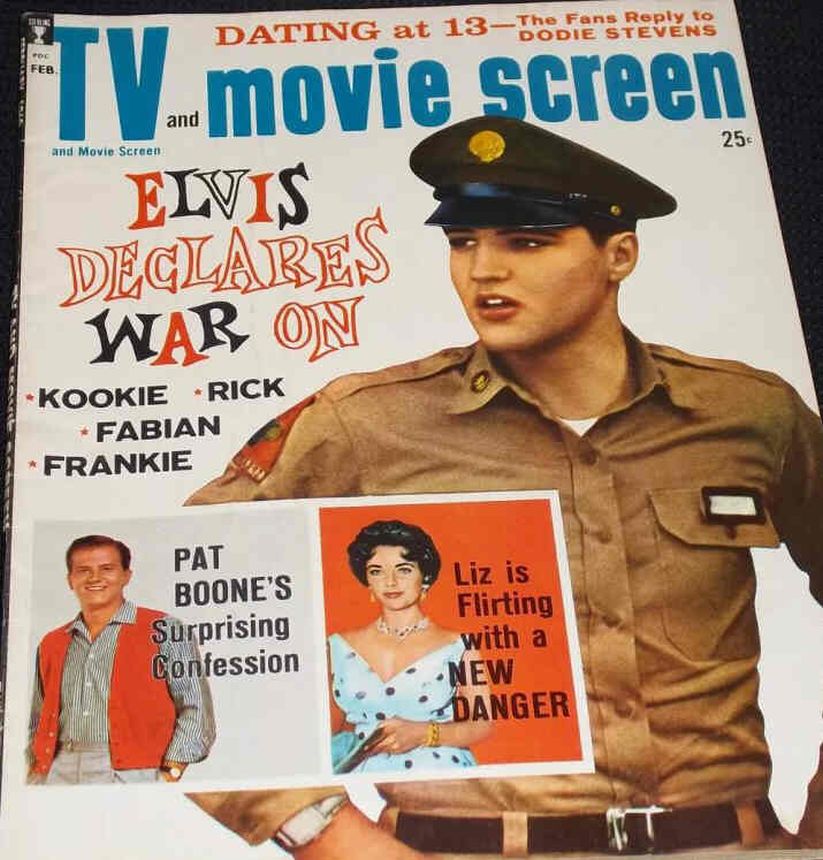 TV AND MOVIE SCREEN magazine side cover February 1960
