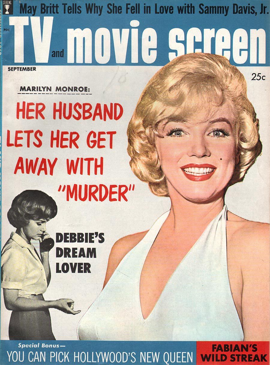 TV AND MOVIE SCREEN magazine side cover  Vol 7 # 10 September 1960