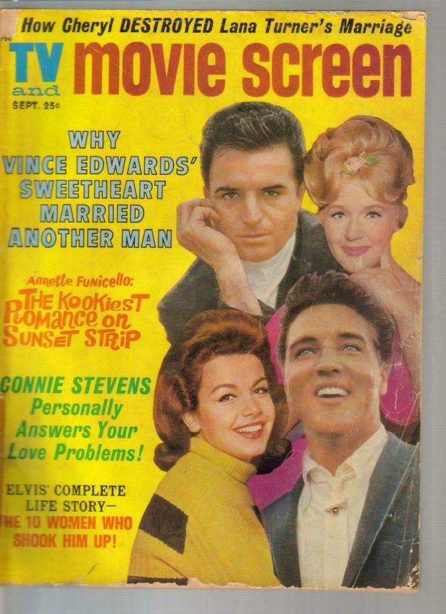 TV AND MOVIE SCREEN magazine side cover September 1962