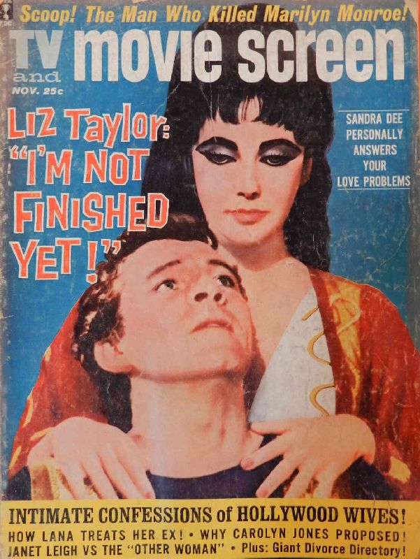 TV AND MOVIE SCREEN magazine side cover November 1962