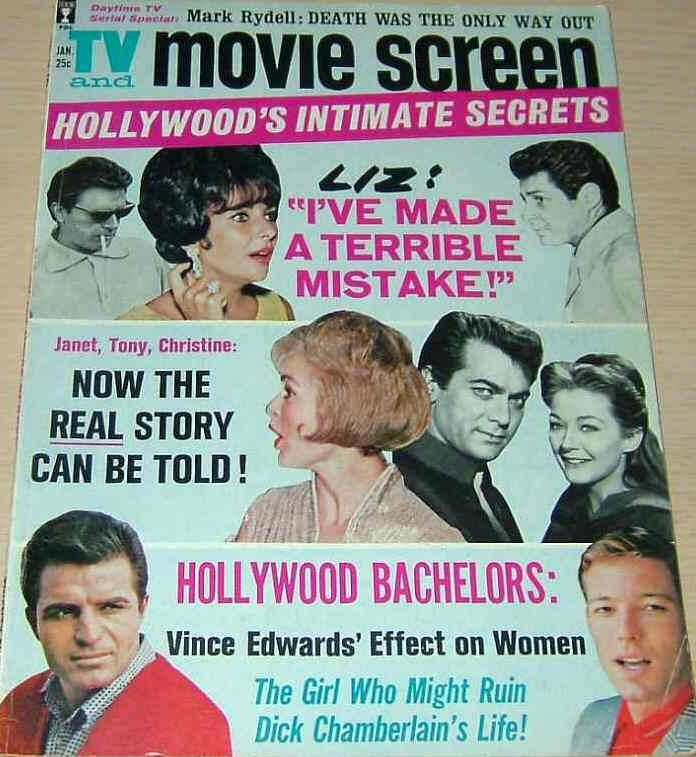 TV AND MOVIE SCREEN magazine side cover January 1963