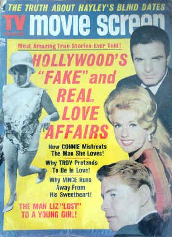 TV AND MOVIE SCREEN magazine side cover February 1963