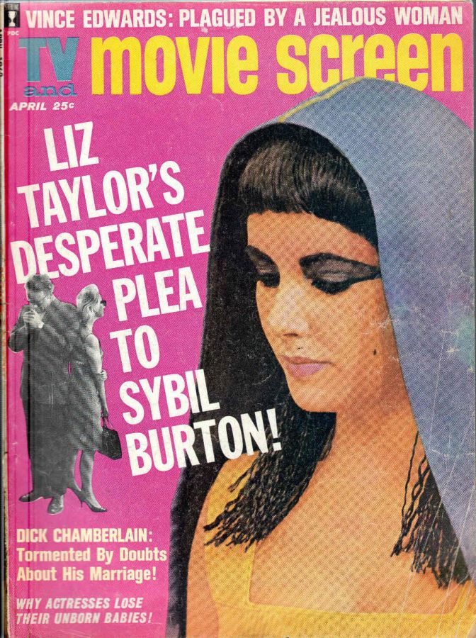 TV AND MOVIE SCREEN magazine side cover April 1963