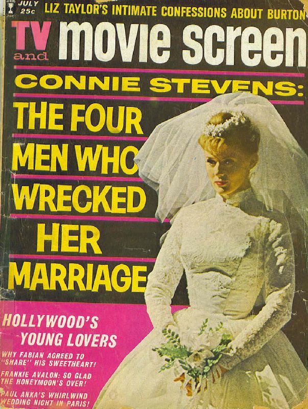 TV AND MOVIE SCREEN magazine side cover July 1963