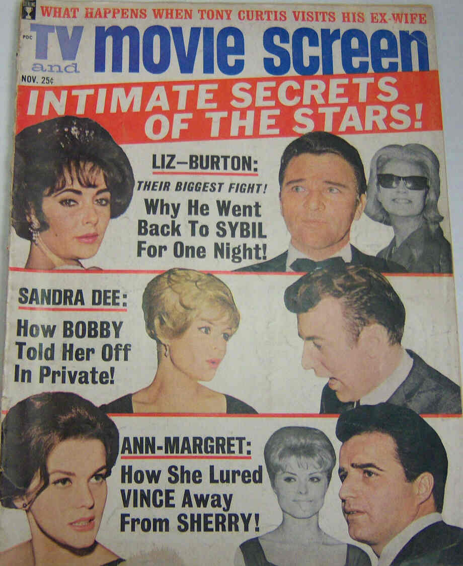 TV AND MOVIE SCREEN magazine side cover November 1963