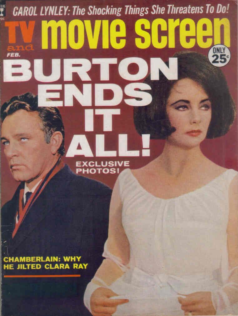 TV AND MOVIE SCREEN magazine side cover February 1964