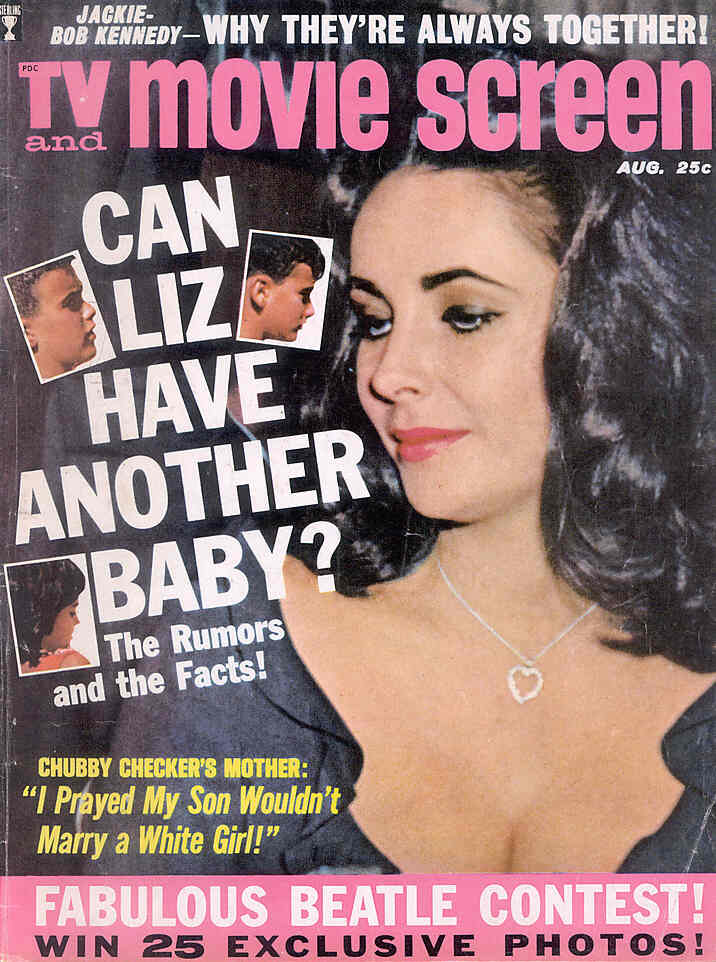 TV AND MOVIE SCREEN magazine side cover August 1964