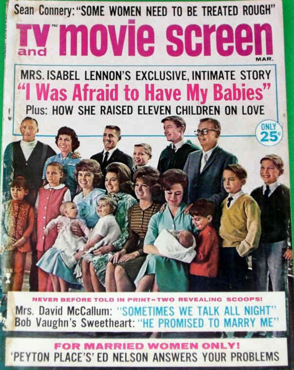 TV AND MOVIE SCREEN magazine side cover March 1966