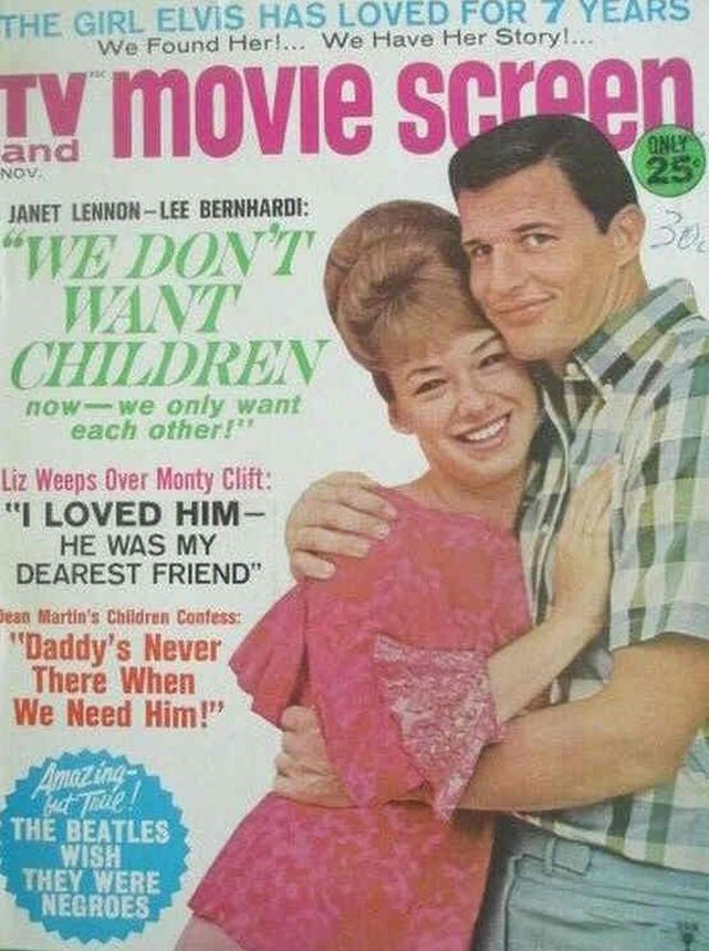 TV AND MOVIE SCREEN magazine side cover November 1966