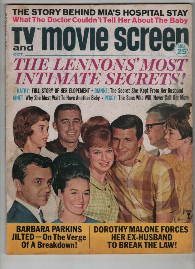 TV AND MOVIE SCREEN magazine side cover October 1967