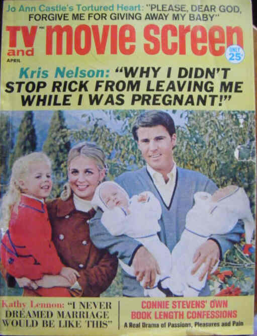 TV AND MOVIE SCREEN magazine side cover April 1968