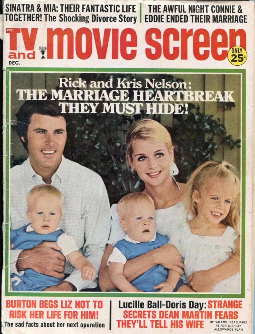 TV AND MOVIE SCREEN magazine side cover December 1968