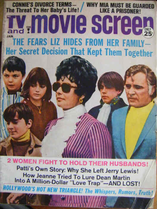 TV AND MOVIE SCREEN magazine side cover January 1969