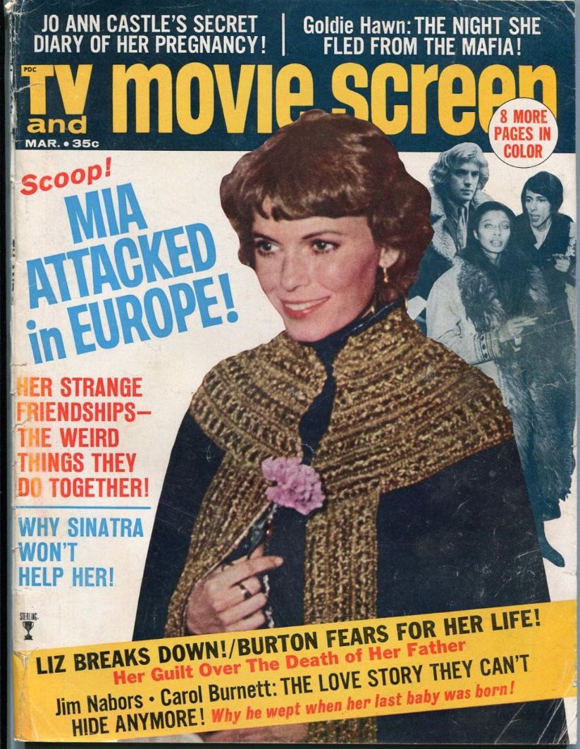 TV AND MOVIE SCREEN magazine side cover March 1969