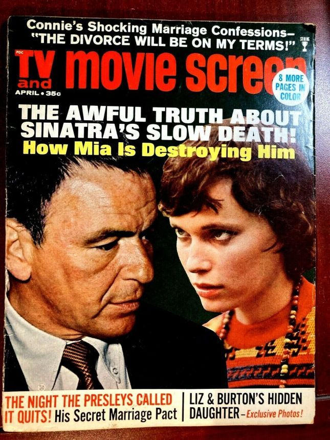 TV AND MOVIE SCREEN magazine side cover April 1969