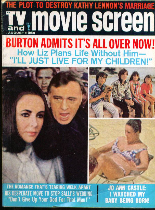 TV AND MOVIE SCREEN magazine side cover August 1969