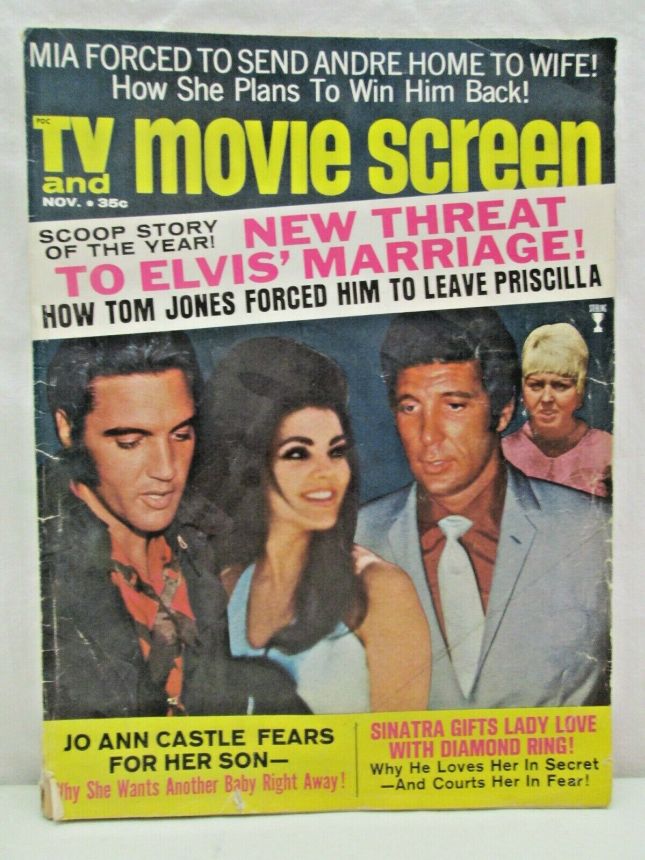 TV AND MOVIE SCREEN magazine side cover November 1969