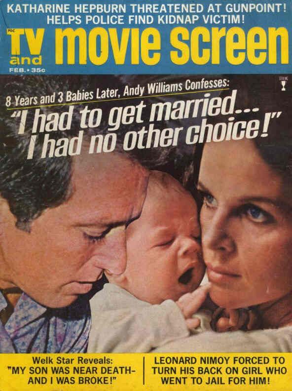 TV AND MOVIE SCREEN magazine side cover February 1970