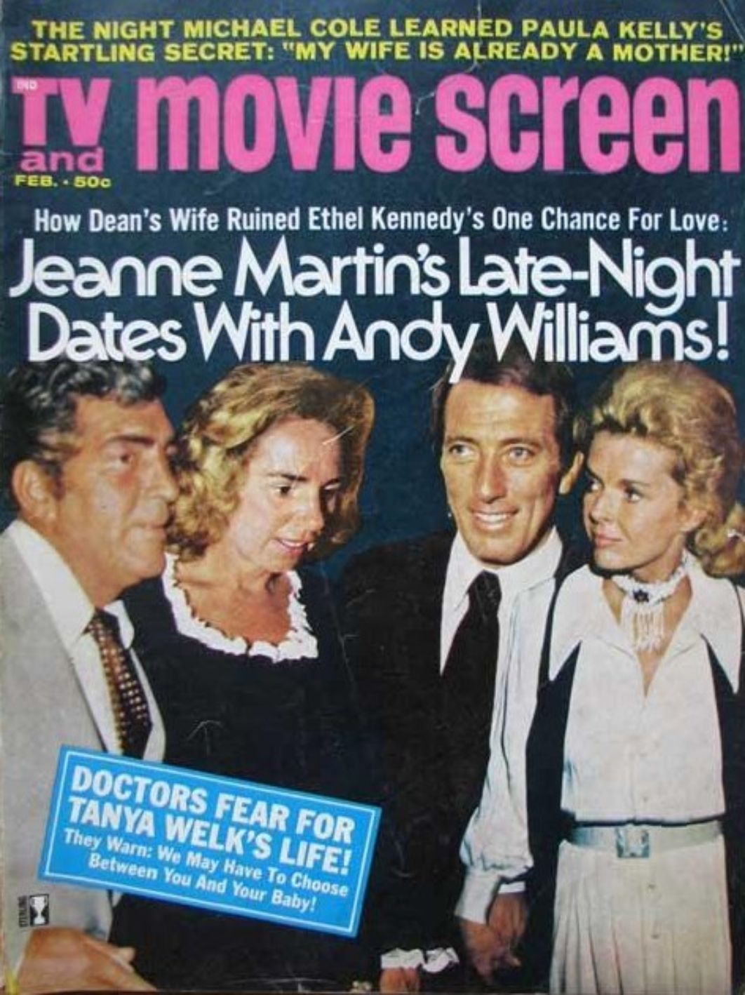 TV AND MOVIE SCREEN magazine side cover February 1972