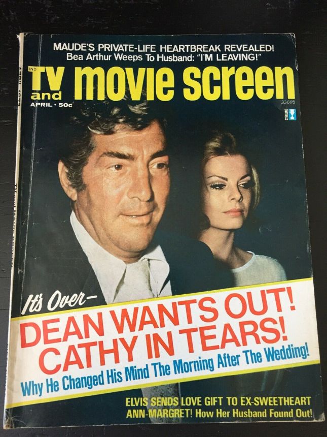 TV AND MOVIE SCREEN magazine side cover April 1973