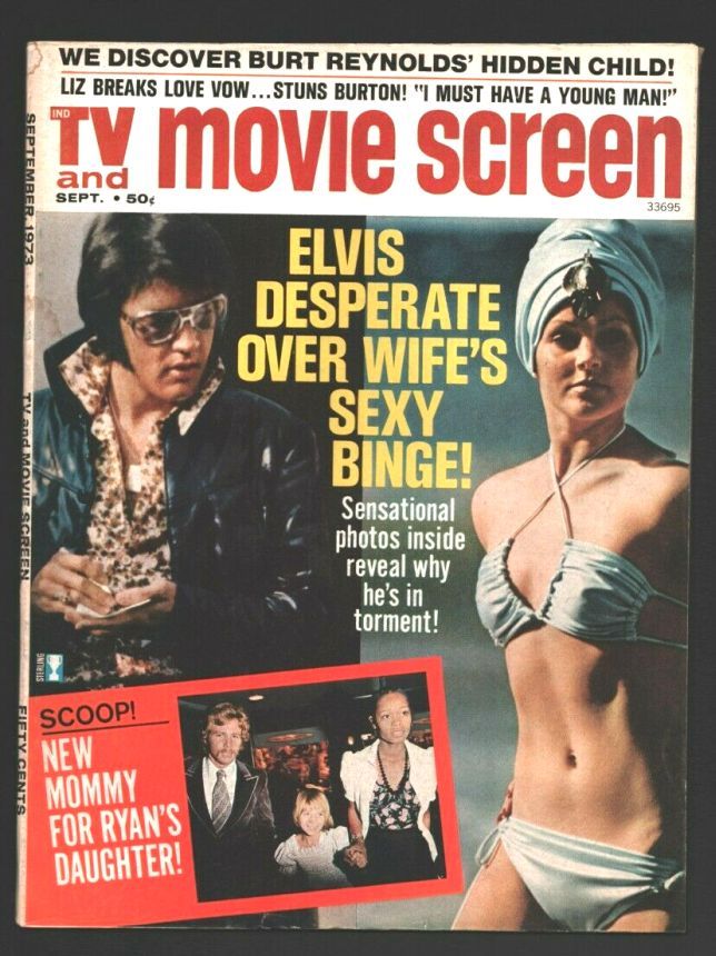 TV AND MOVIE SCREEN magazine side cover September 1973