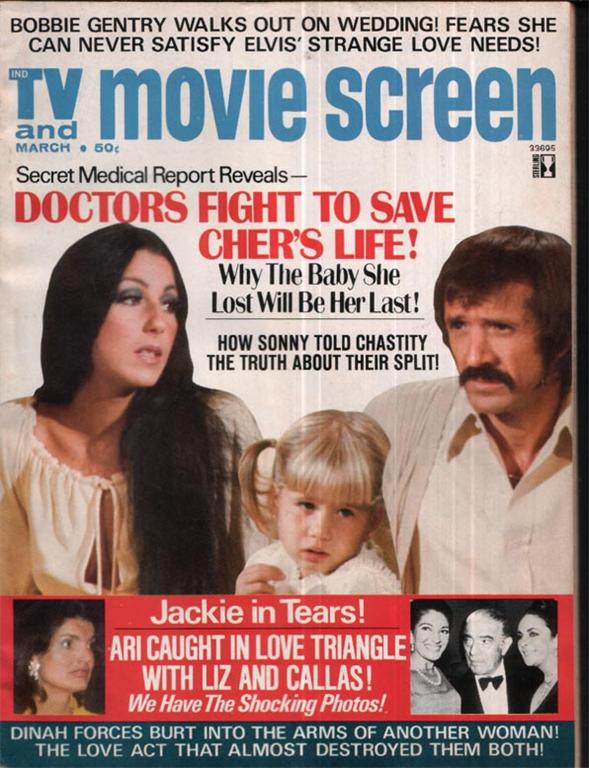 TV AND MOVIE SCREEN magazine side cover March 1974