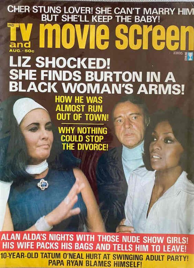 TV AND MOVIE SCREEN magazine side cover August 1974