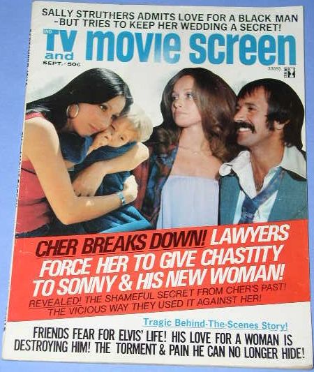 TV AND MOVIE SCREEN magazine side cover September 1974