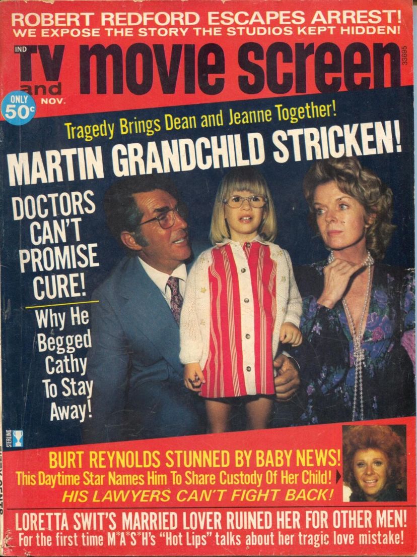 TV AND MOVIE SCREEN magazine side cover November 1974