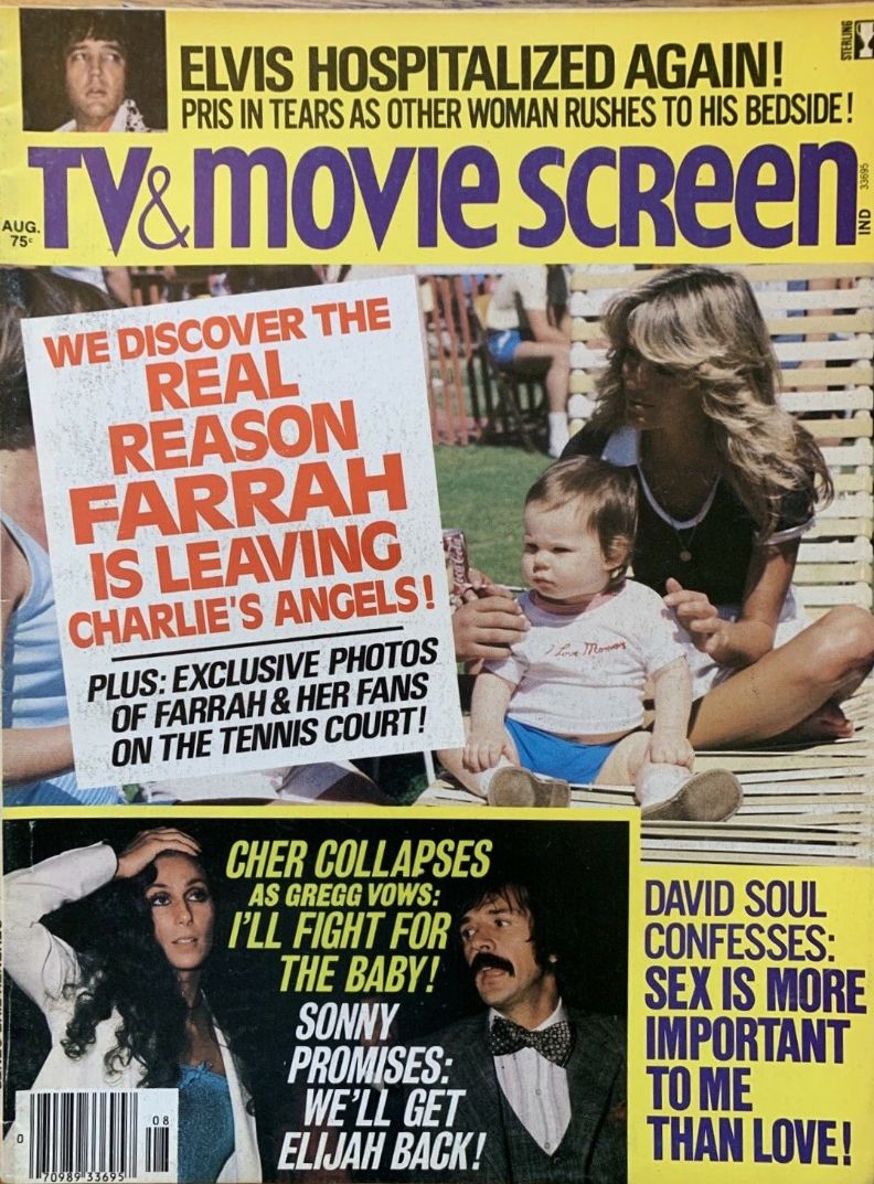 TV AND MOVIE SCREEN magazine side cover August 1977