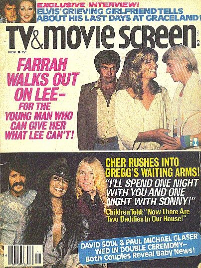 TV AND MOVIE SCREEN magazine side cover  Vol 24 # 12 November 1977