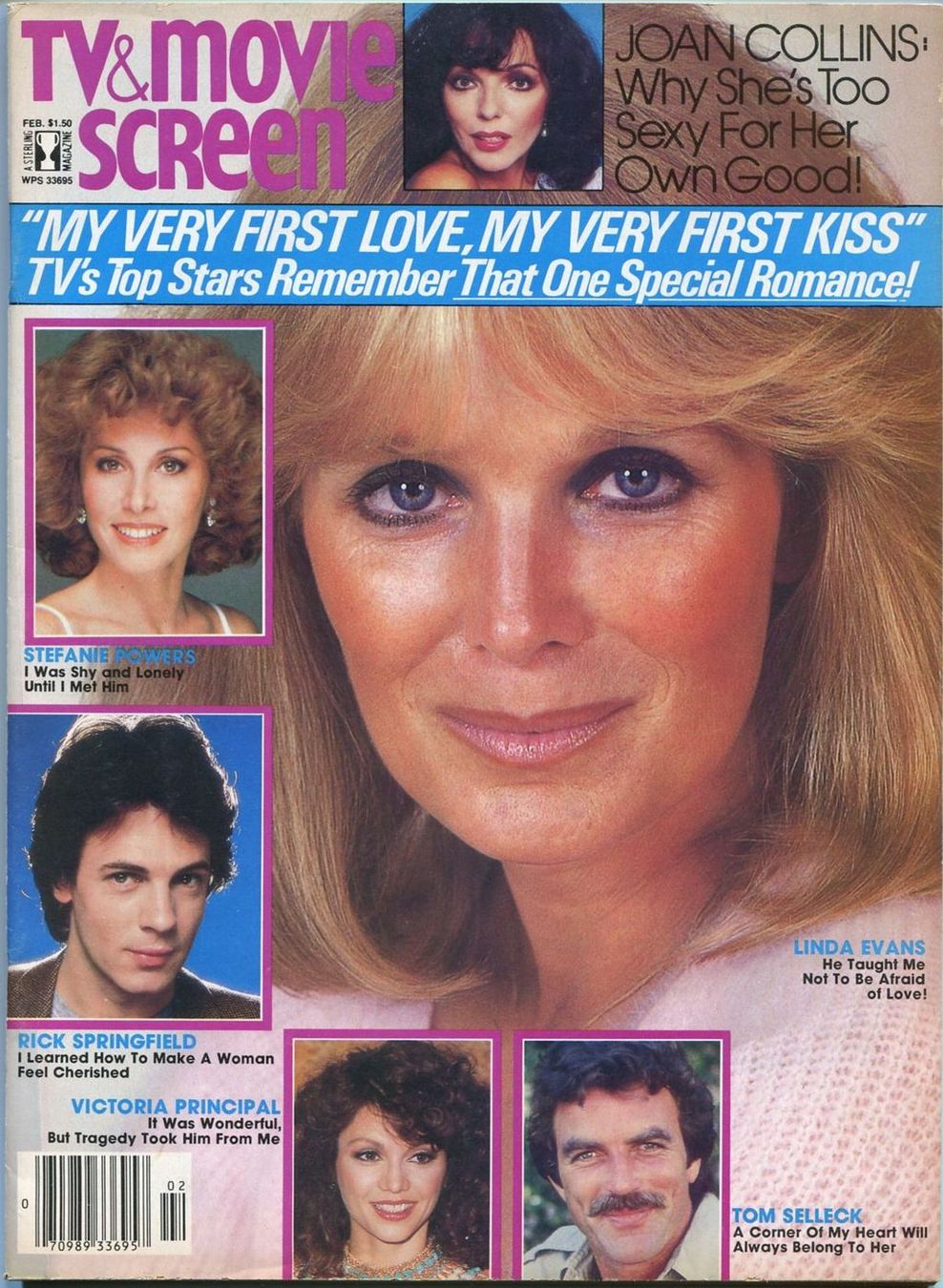 TV AND MOVIE SCREEN magazine side cover February 1983