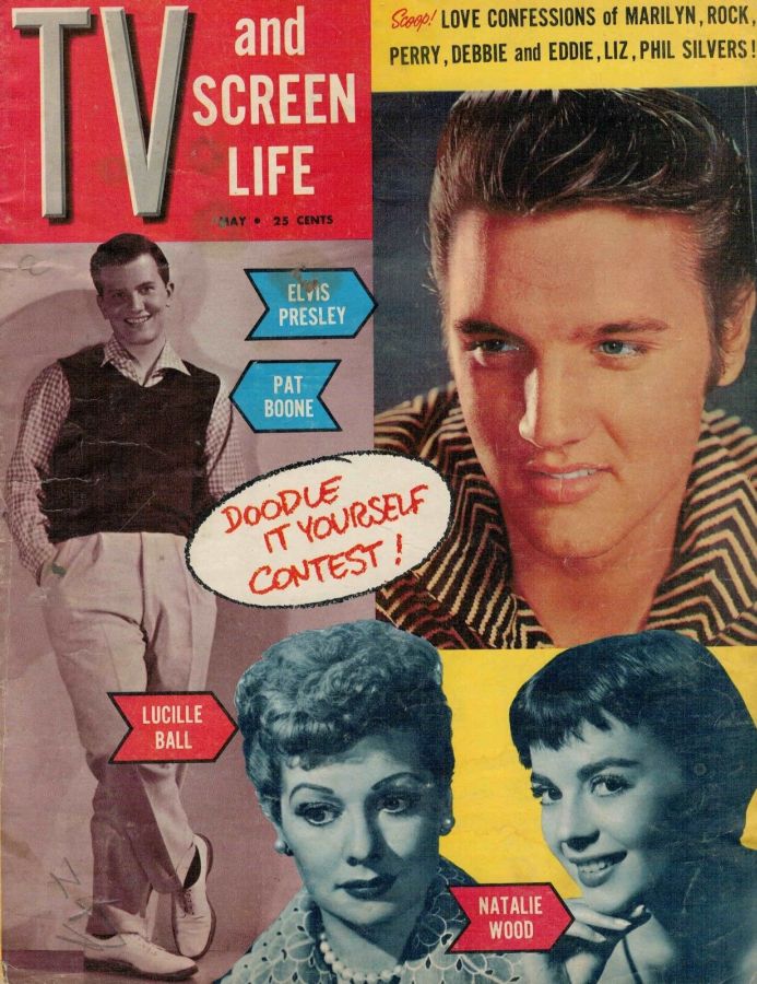TV AND SCREEN LIFE magazine side cover Issue 2 Vol 1 # 2 - May 1957