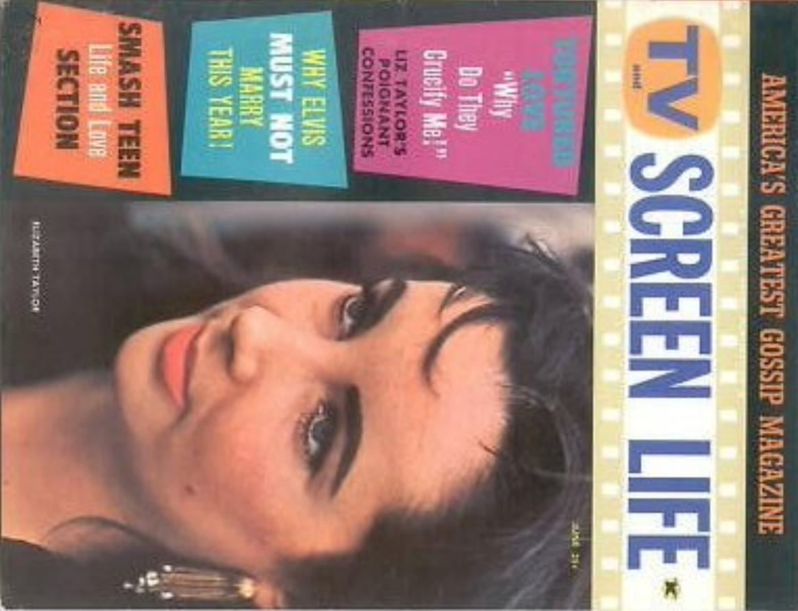 TV AND SCREEN LIFE magazine side cover June 1959