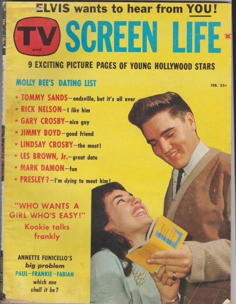 TV AND SCREEN LIFE magazine side cover February 1960