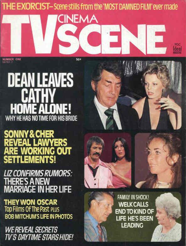 CINEMA SCENE magazine side cover Issue 1  1974