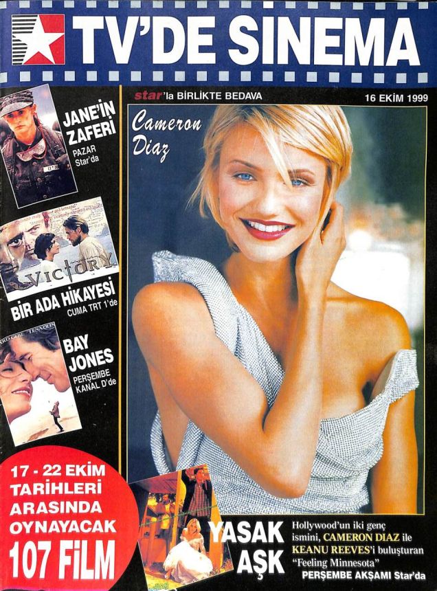TVDE SINEMA magazine side cover 16 October 1999
