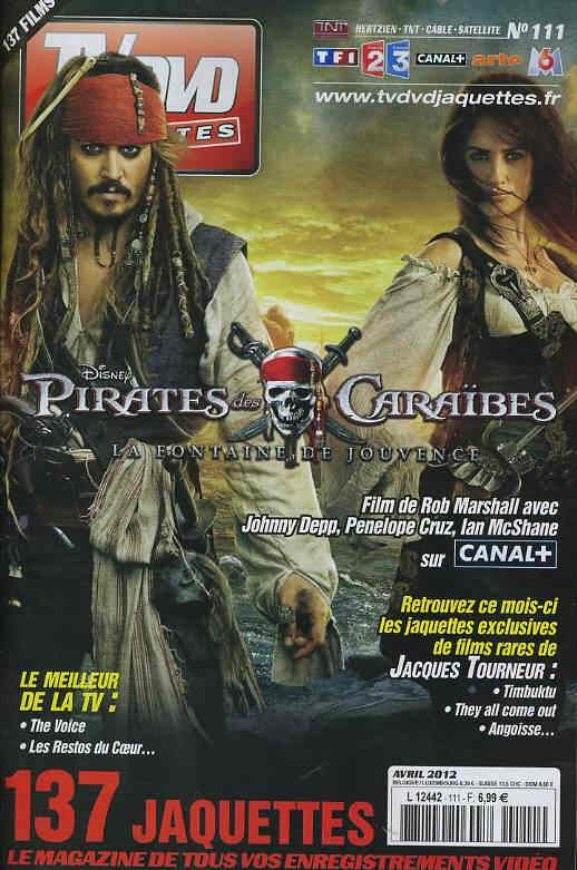 TV DVD JAQUETTES magazine side cover Issue 111 April 2012