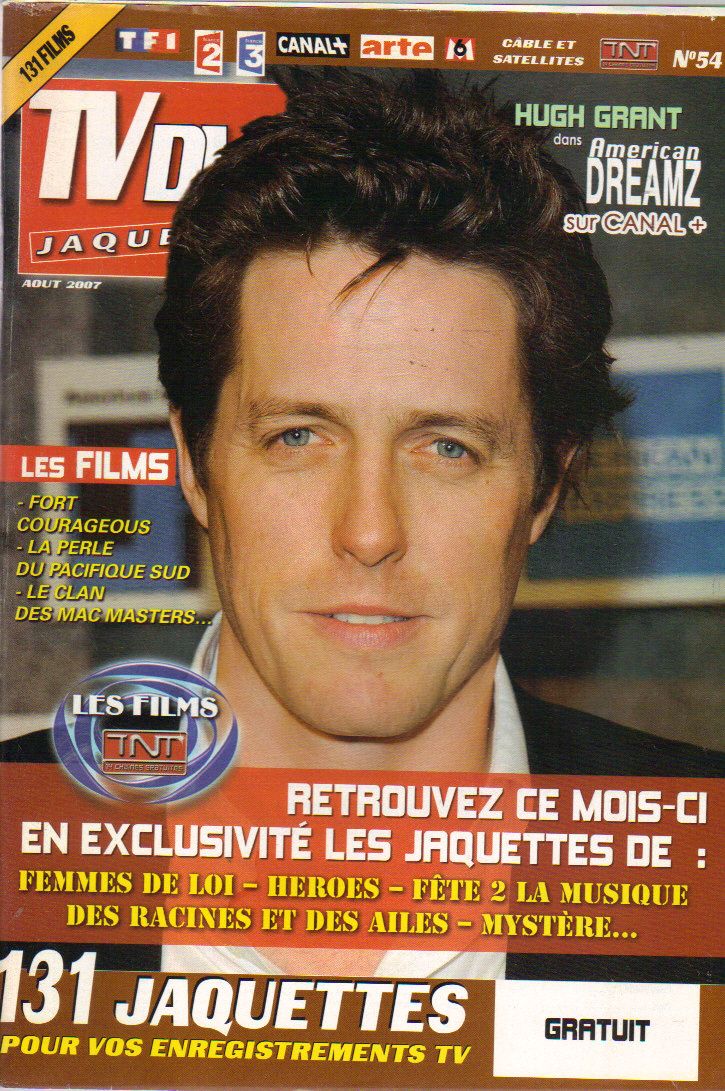 TV DVD JAQUETTES magazine side cover Issue 54 August 2007