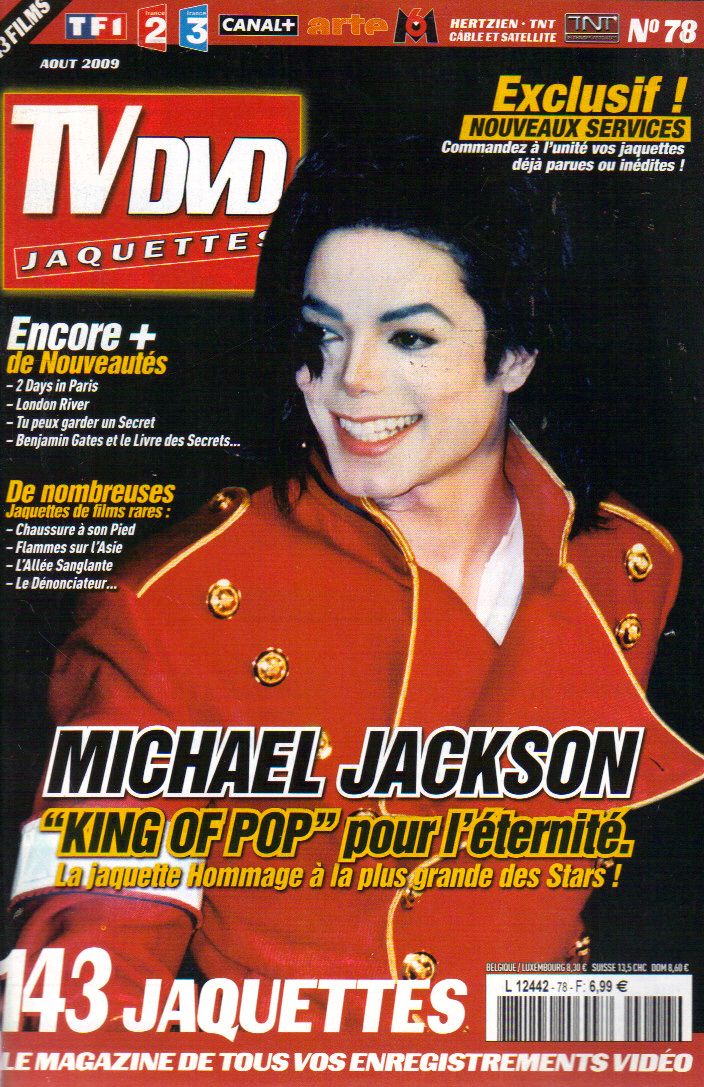 TV DVD JAQUETTES magazine side cover Issue 78 August 2009