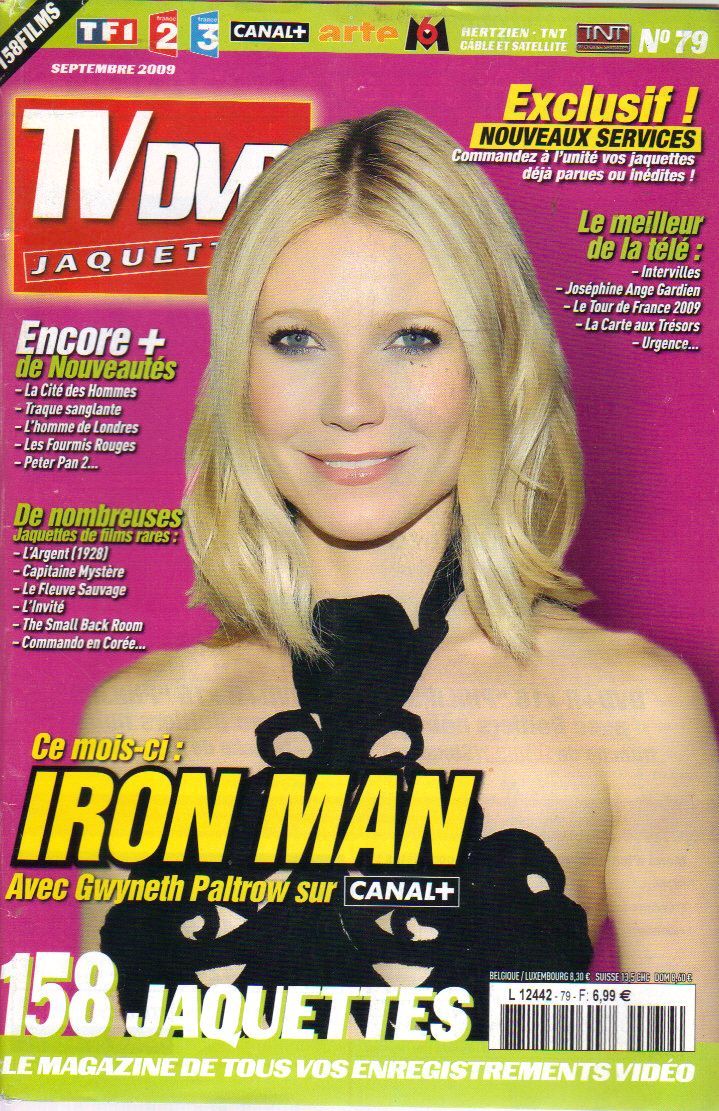 TV DVD JAQUETTES magazine side cover Issue 79 September 2009