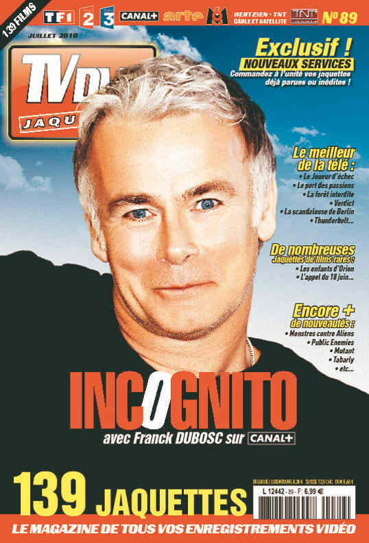 TV DVD JAQUETTES magazine side cover Issue 89 July 2010
