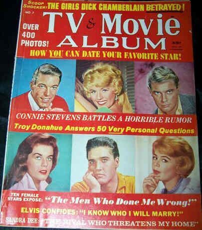 TV AND MOVIE ALBUM magazine side cover Issue 7  1964