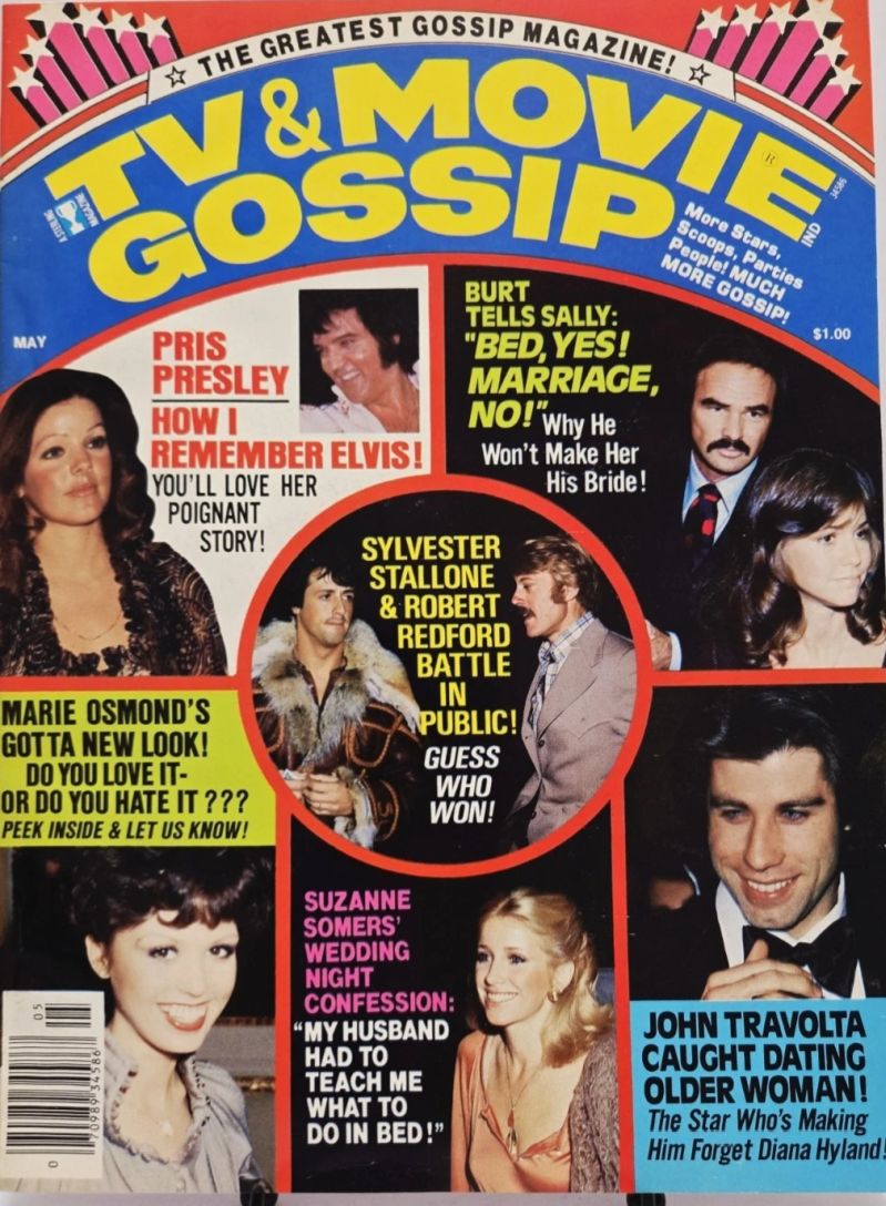 TV AND MOVIE GOSSIP magazine side cover May 1978