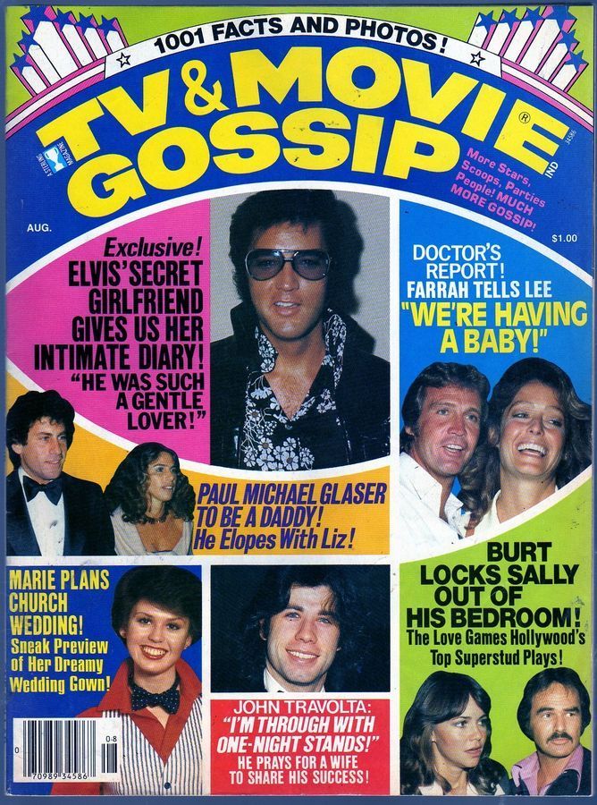 TV AND MOVIE GOSSIP magazine side cover August 1978