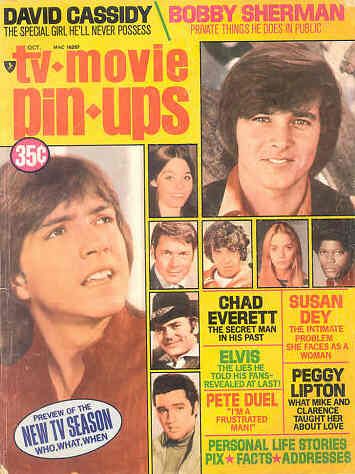 TV MOVIE PIN-UPS magazine side cover October 1971